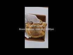 Fisher 1301F Messingcarrosserie materiaal Hoogdrukgasregulator