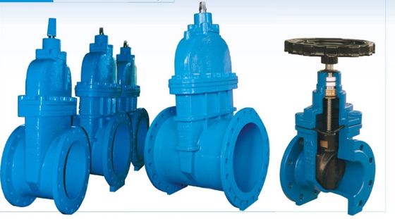 2 van de het Gietijzerpoort van het duimhandwiel de Klep Zachte Gezette DN50-600 Grootte voor Water