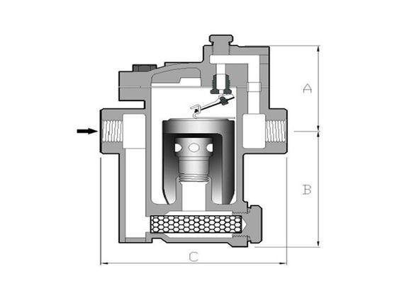 De lichtgewicht Mechanische Stoomval verzegelde Val van de Vlotter volledig de Thermostatische Stoom