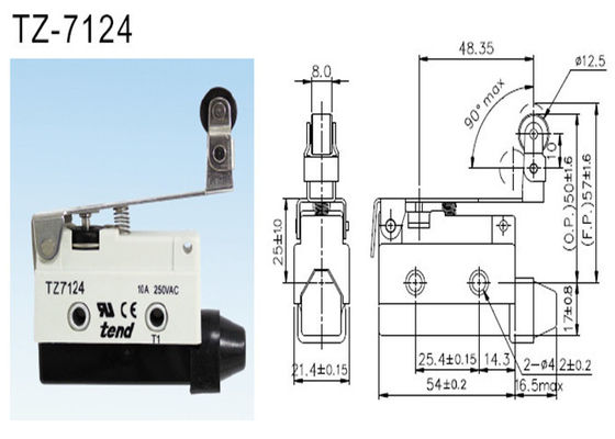 De miniatuur neigt Magnetische de Grensschakelaar van de Positieschakelaar met de Hefboom van de Bladlente