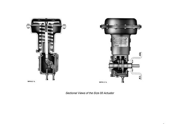 Visser 1052 Actuator van de het Diafragmaklep van de de Lenteterugkeer, Diafragma Roterende Actuator