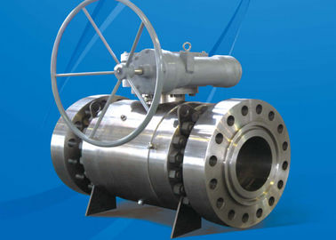 Flankenverbindingsdruk Klasse 600 Trunnion gemonteerde kogelklep Worm Bevel Gearbox Brandvast Antistatisch ontwerp